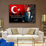 Atatürk’ün “Türkiye’nin Gerçek Sahibi ve Efendisi Köylüdür” Sözü ile Cam Tablo – ATA221