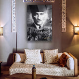 Atatürk Askeri Kompozisyon Cam Tablo – ATA130