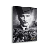 Atatürk Askeri Kompozisyon Cam Tablo – ATA130