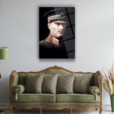 Atatürk Genç Asker Portre Cam Tablo – ATA134
