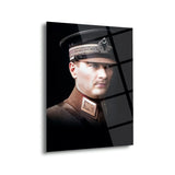 Atatürk Genç Asker Portre Cam Tablo – ATA134