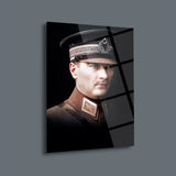 Atatürk Genç Asker Portre Cam Tablo – ATA134