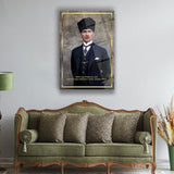 Atatürk Klasik Portre Modern Cam Tablo – ATA139