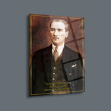 Atatürk İcra ve Tatbik Sözü Cam Tablo – ATA140