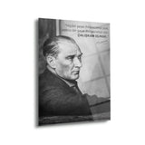 Atatürk Çalışkan Olmak Sözü Cam Tablo – ATA141