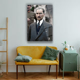 Atatürk Renkli Tarihi Fotoğraf Cam Tablo – ATA145