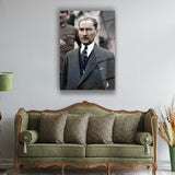 Atatürk Renkli Tarihi Fotoğraf Cam Tablo – ATA145
