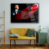 Atatürk Sözü ile Portre Cam Tablo – ATA192