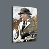Atatürk Sanatsal Portre Cam Tablo – Modern Çizim Tasarımı - ATA152