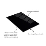 Minimal Yaprak Kompozisyon Cam Tablo - MOD149