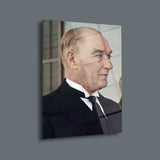 Atatürk Profilden Portre Cam Tablo – ATA155
