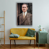 Atatürk Kararlı Bakışlar Cam Tablo – ATA157
