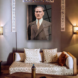 Atatürk Kararlı Bakışlar Cam Tablo – ATA157
