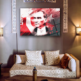 Atatürk Türk Bayrağı Temalı Sanatsal Cam Tablo – ATA208