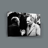 Atatürk Halk ile Sohbet Anı Cam Tablo – ATA209
