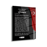 Atatürk 3’lü Türk Bayrağı Cam Tablo Seti – ATA176