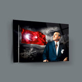 Atatürk ve Türk Bayrağı Cam Tablo – ATA193