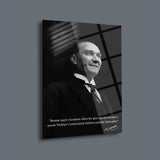 Atatürk İlelebet Cumhuriyet Sözü Cam Tablo – ATA181