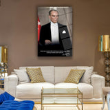 Atatürk Sözü ile Portre Cam Tablo – ATA187