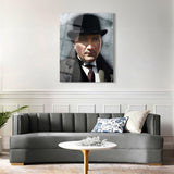 Atatürk Portre Cam Tablo – UV Baskılı Temperli Cam Duvar Dekoru | Modern ve Anlamlı Tasarım - ATA001