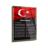 Atatürk Gençliğe Hitabe ve İstiklal Marşı Cam Tablo Seti – ATA231