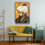 Fatih Sultan Mehmet Portre Cam Tablo – ISL134