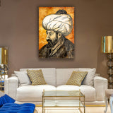 Fatih Sultan Mehmet Portre Cam Tablo – ISL134