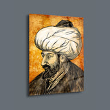 Fatih Sultan Mehmet Portre Cam Tablo – ISL134