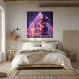 Neon Kovboy Fare Kare Cam Tablo - MODK088