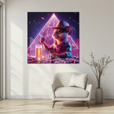 Neon Kovboy Fare Kare Cam Tablo - MODK088
