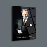 Adalet Mülkün Temelidir Atatürk Cam Tablo – ATA239