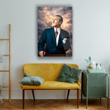 Atatürk Bulut Arka Plan Cam Tablo – ATA267