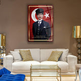 Atatürk Çalışkanlık Sözü Cam Tablo – ATA265