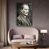 Atatürk Çizim Portre Cam Tablo – ATA307