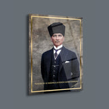 Atatürk Cam Tablo – “Özgürlük ve Bağımsızlık Benim Karakterimdir” – ATA250