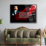Atatürk Motivasyon Sözü Cam Tablo – ATA262