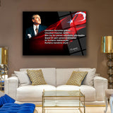 Atatürk Motivasyon Sözü Cam Tablo – ATA262