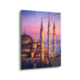 Gün Batımında Sultanahmet Camii Cam Tablo - ISL247