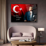 Atatürk “Her Fabrika Bir Kaledir” Yazılı Cam Tablo – ATA128