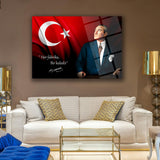 Atatürk “Her Fabrika Bir Kaledir” Yazılı Cam Tablo – ATA128