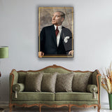Mustafa Kemal Atatürk Klasik Portre Cam Tablo – Modern Atatürk Duvar Dekoru – ATA253
