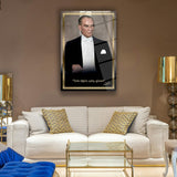 Atatürk “Türk; Öğün, Çalış, Güven” Cam Tablo – ATA254