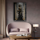 Medusa Heykel Cam Tablo - MOD161