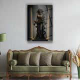 Medusa Heykel Cam Tablo - MOD161