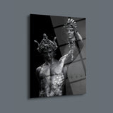 Perseus Medusa Heykel Cam Tablo - MOD163