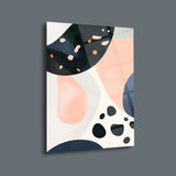 Pastel Geometrik Soyut Cam Tablo - MOD159
