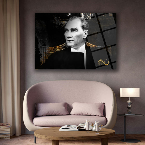 Atatürk Sonsuzluk Sembolü Cam Tablo – ATA194