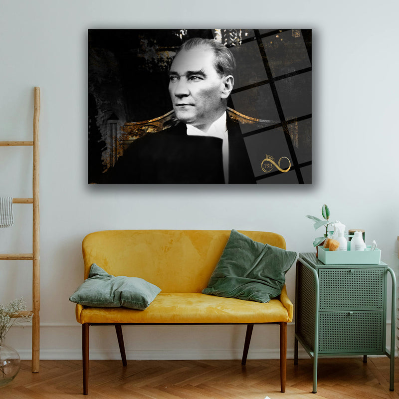Atatürk Sonsuzluk Sembolü Cam Tablo – ATA194