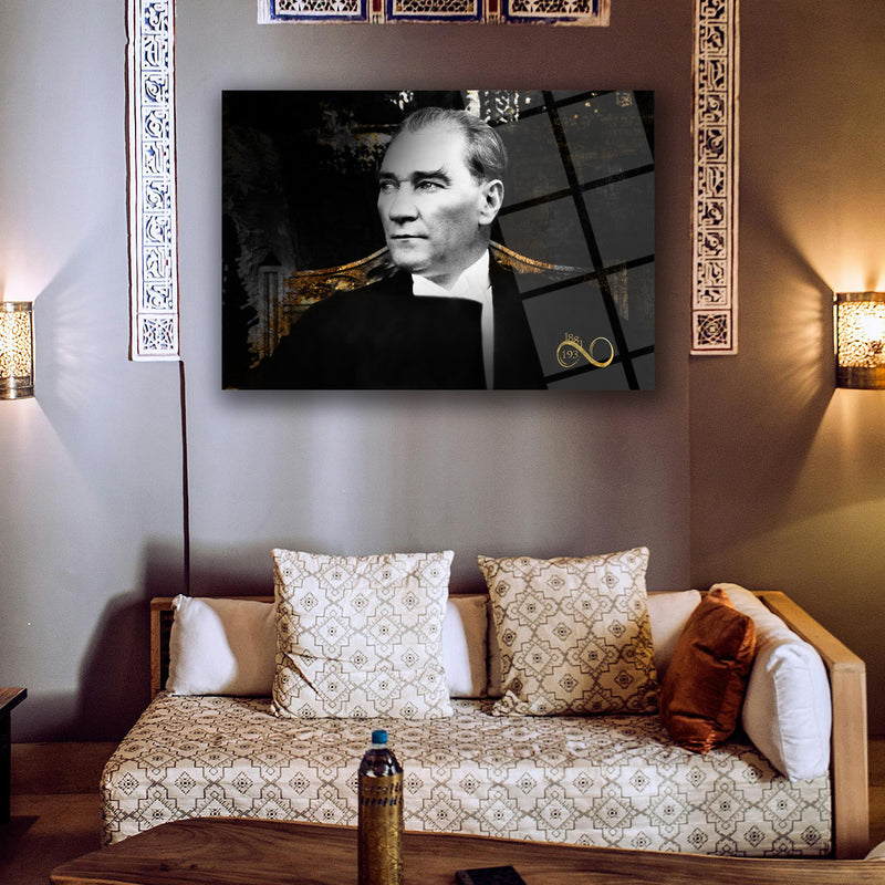 Atatürk Sonsuzluk Sembolü Cam Tablo – ATA194