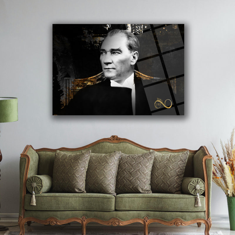 Atatürk Sonsuzluk Sembolü Cam Tablo – ATA194